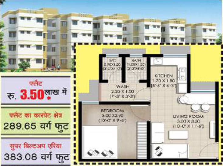 EWS Floor Plan - Sarkari Yojana