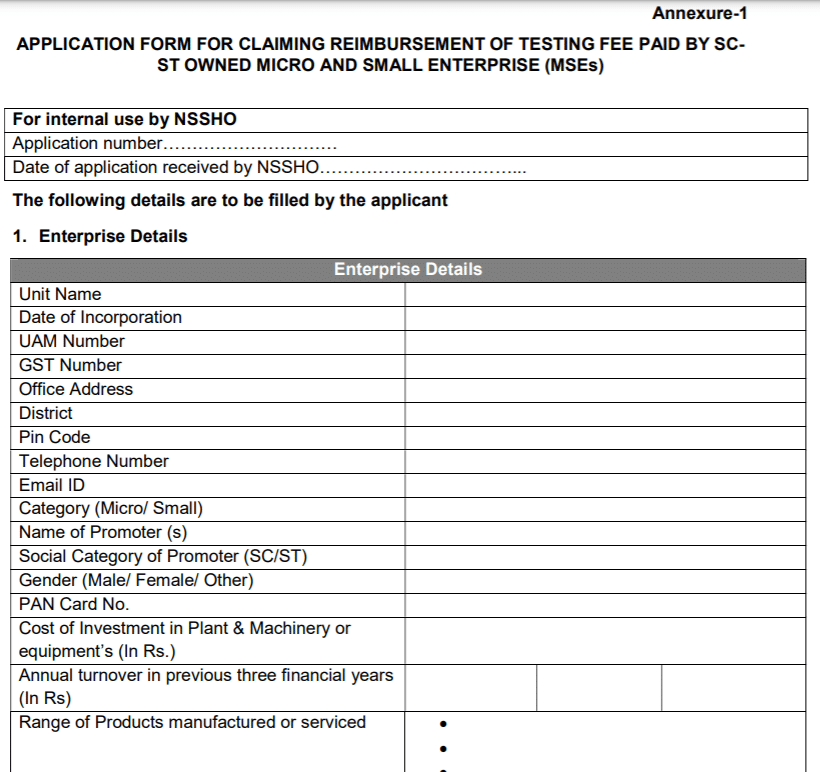 Testing Fee Reimbursement Scheme