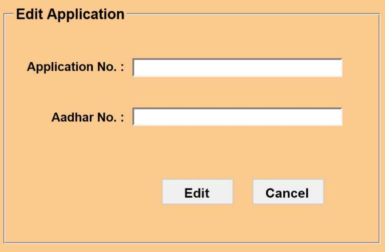 Edit PMAY Application Form