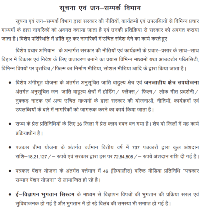 Bihar Patrakar Samman Pension Yojana Budget