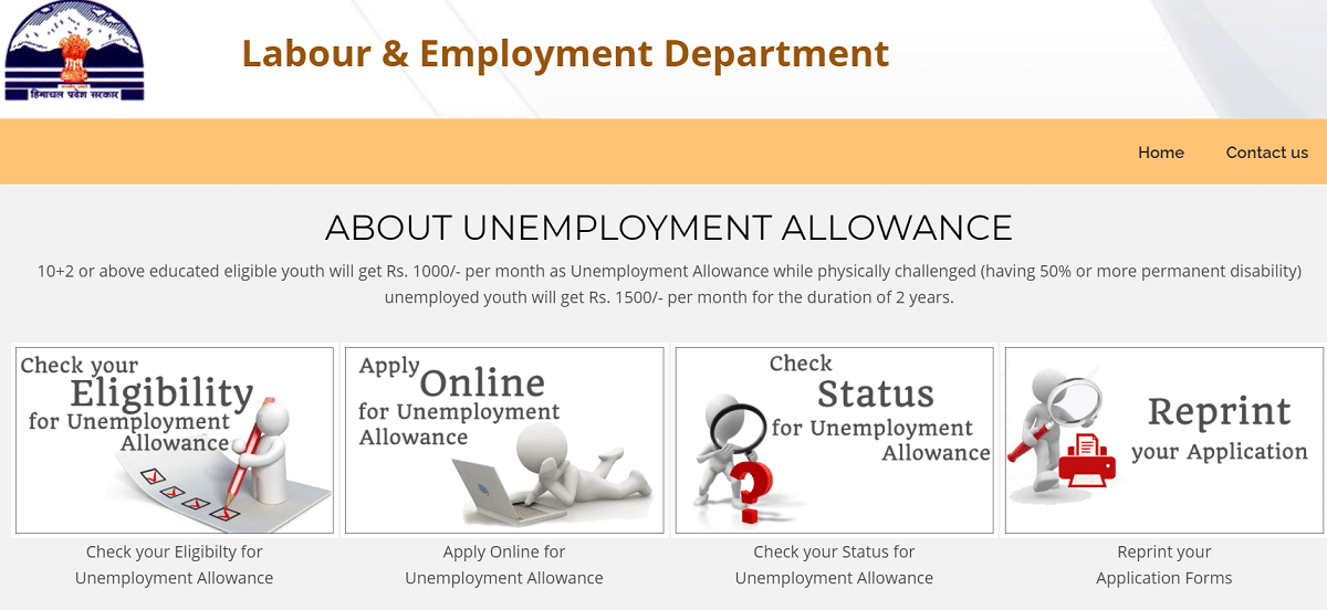 HP Unemployment Allowance Scheme Portal