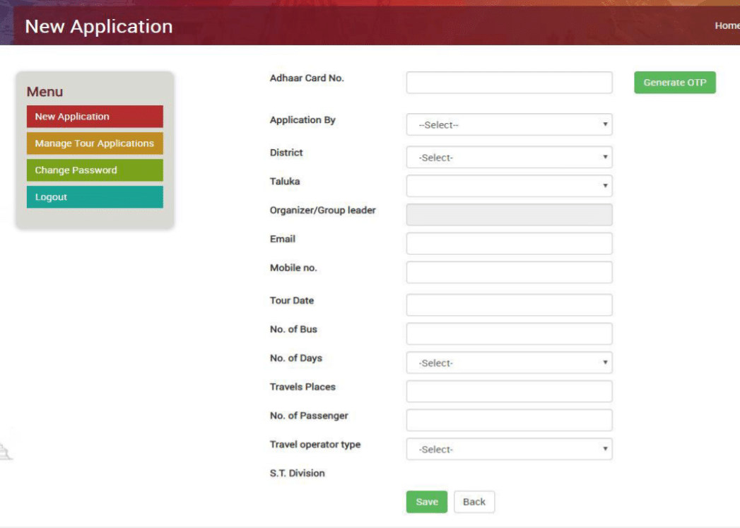 Shravan Tirthdarshan Yojana Online Application Form