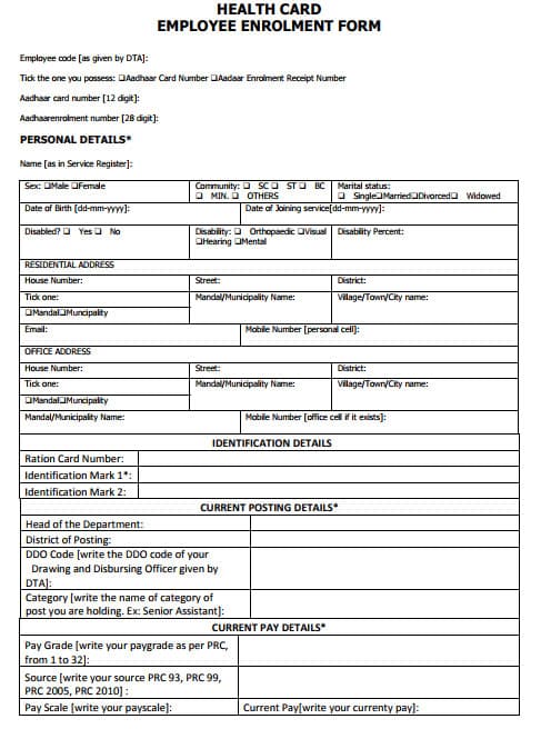 Health Card Application Form Fill Out And Sign Printa 2788