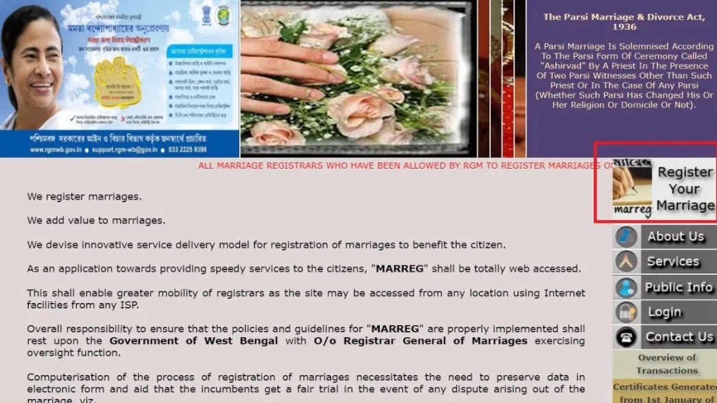 MARREG Portal Register Your Marriage