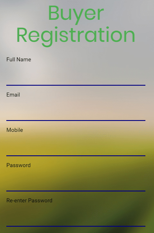 Buyer Registration Jaivik Kheti Portal
