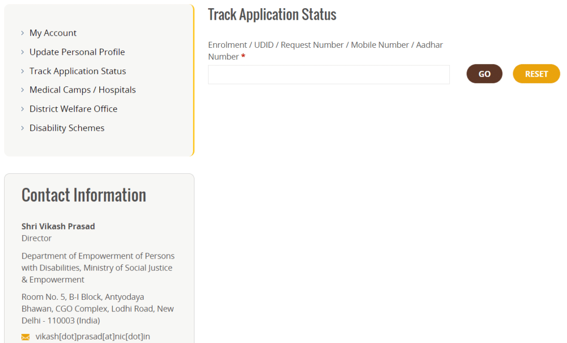 Application Status UDID Card Online