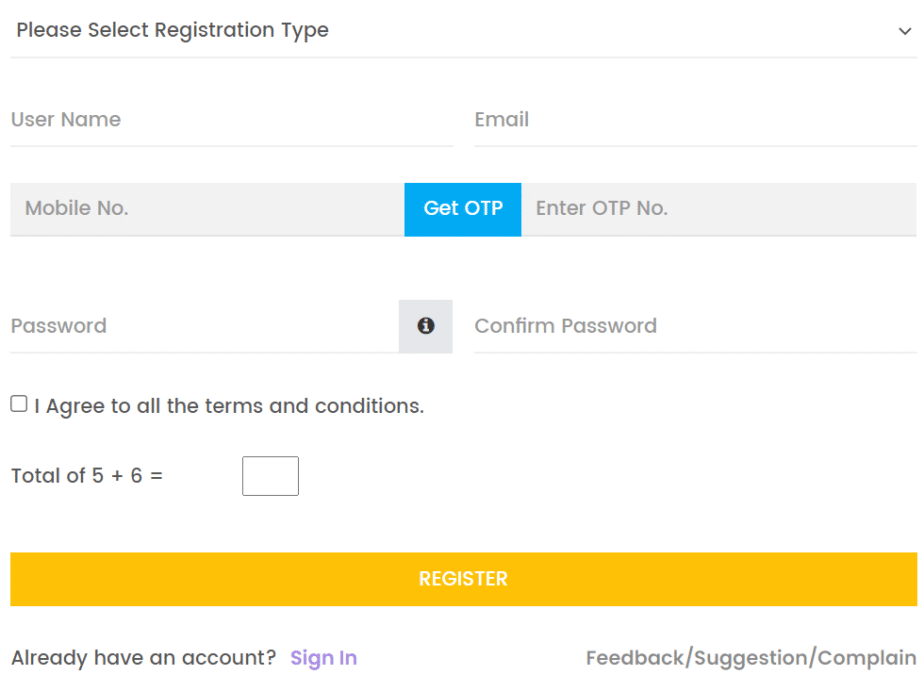 Asp GST Saheli Registration Form