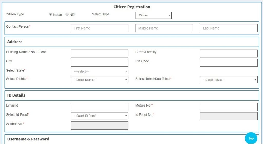 NGDRS Portal Online Property Registration Form
