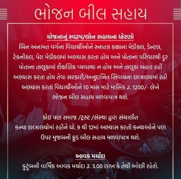 Private Hostel Students Monthly Assistance Gujarat