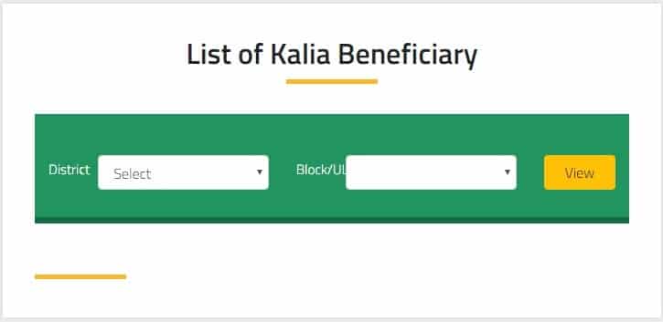 Odisha Kalia Yojana Green Beneficiary List