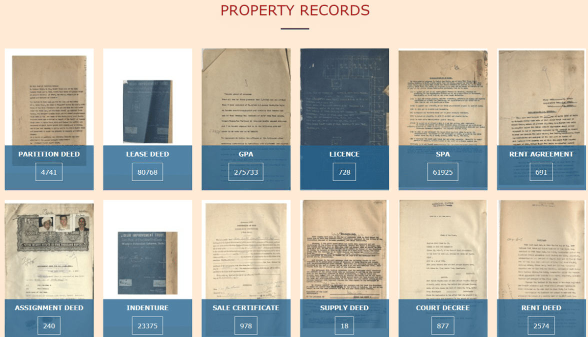 Archives Delhi Gov Abhilekh Property Records