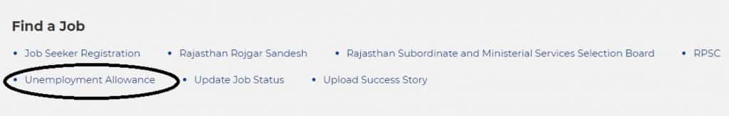 Rajasthan Unemployment Allowance Apply Online