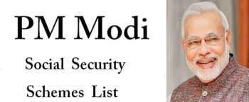 PM Modi Social Security Schemes List