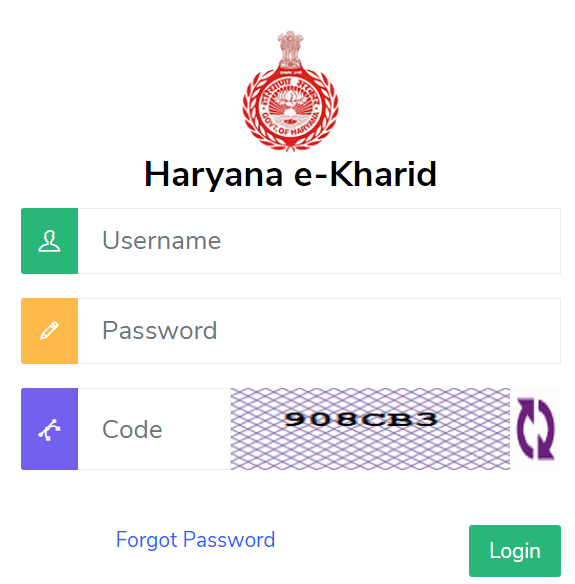 e kharid.haryana.gov.in Login