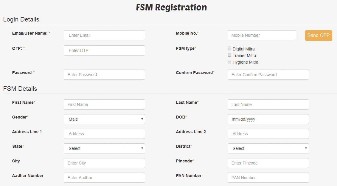 Food Safety Mitra FSM Scheme Registration