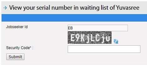 Serial Number Yuvasree Waiting List