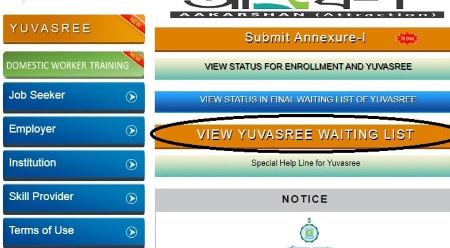 View Yuvasree YUP Waiting List