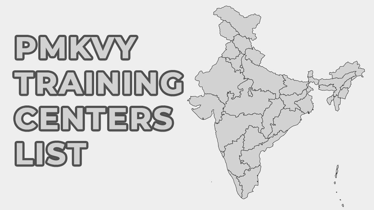 PMKVY Training Centers List