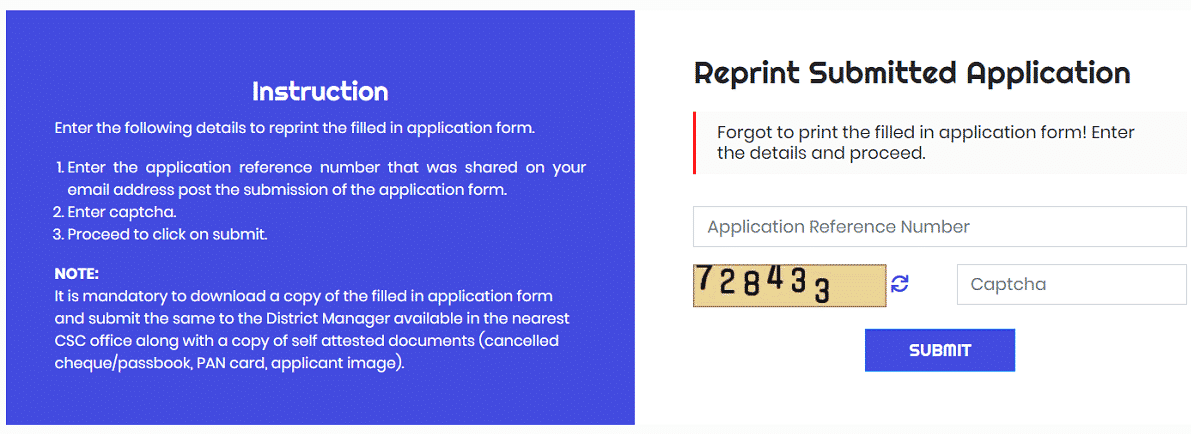 Reprint Submitted CSC Application Form