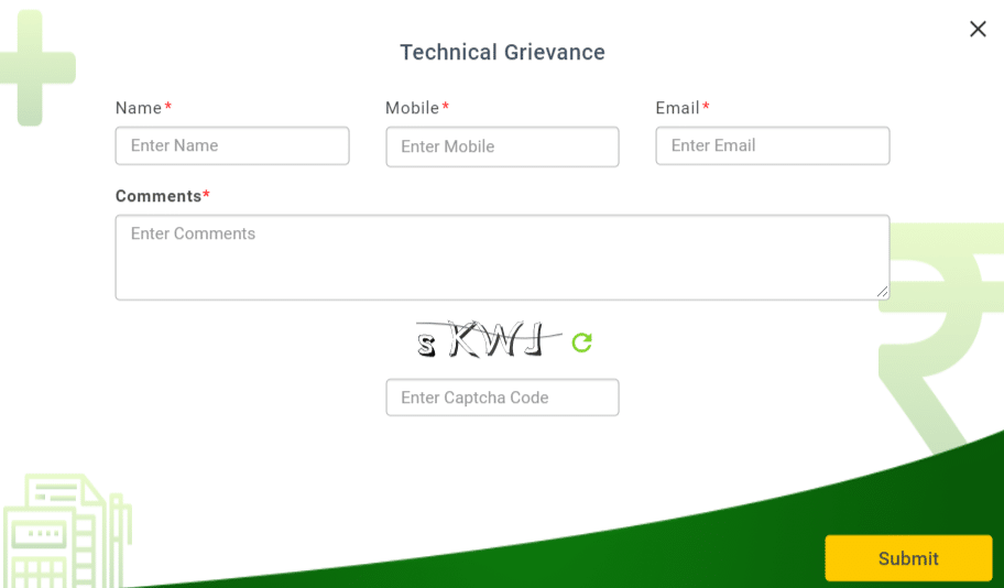 PMFBY Technical Grievance