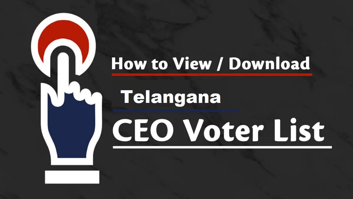 CEO Telangana Voter List 2024 PDF – How to Check Name