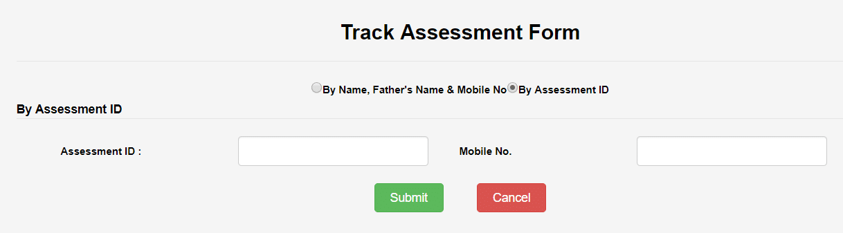 Track PMAY Application Assessment ID