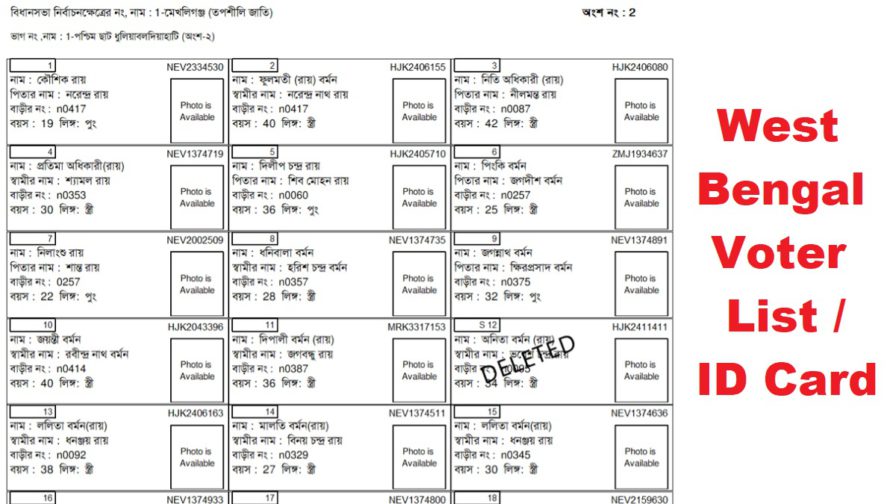 West Bengal Voter List Id Card 896x504 