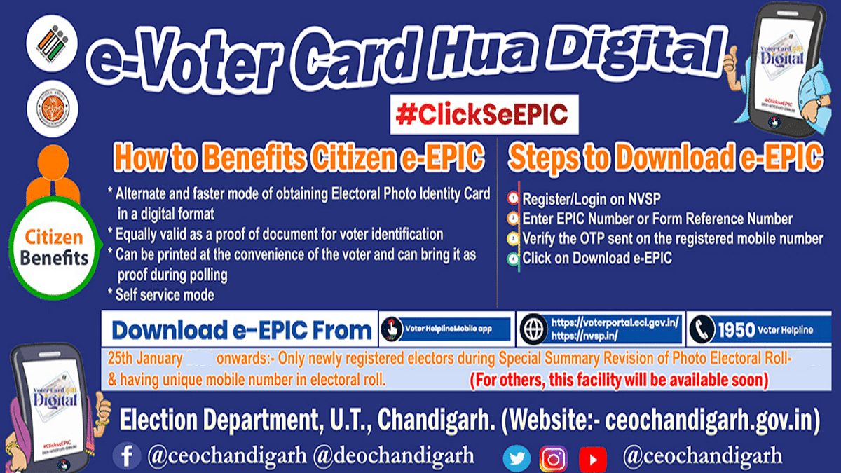 CEO Chandigarh Voter List ID Card Download