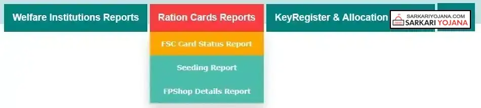 Telangana FSC Ration Card Status Report