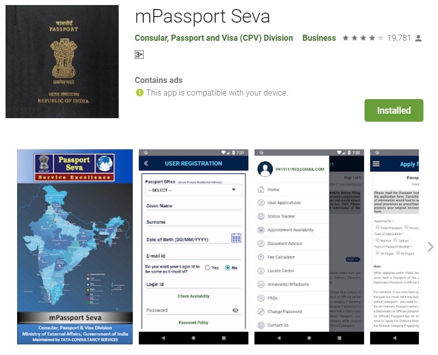 m Passport Seva App Download