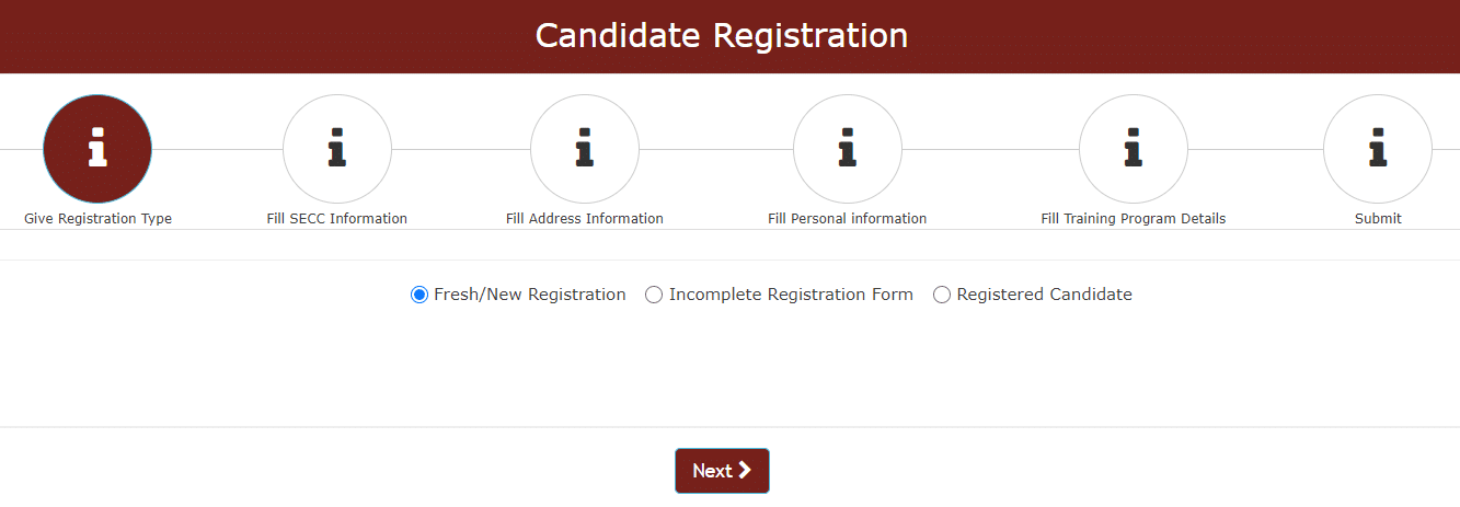 Kaushalpanjee DDUGKY ekaushal Candidate Registration