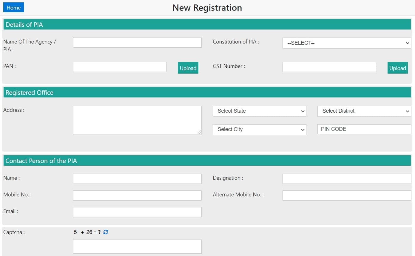 Modified EMC 2.0 Apply Online Form