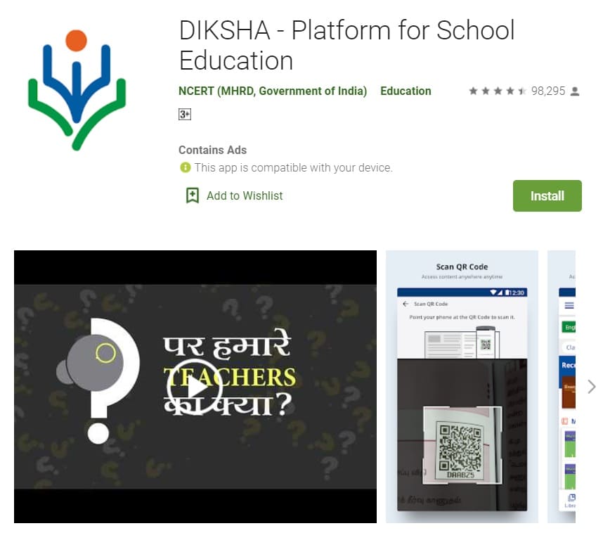 Diksha App Platform School Education