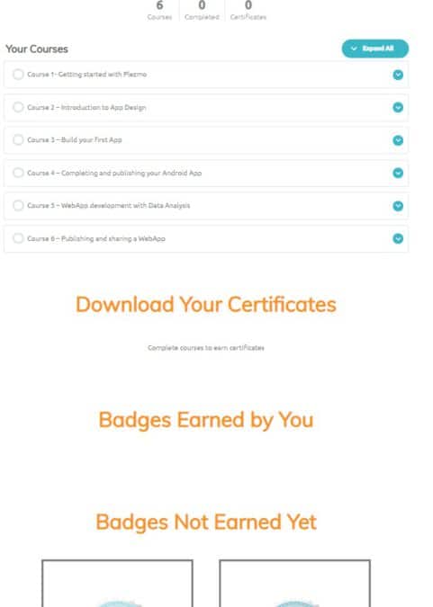 Earn Badges Download Certificates Free Online App Development Course AIM