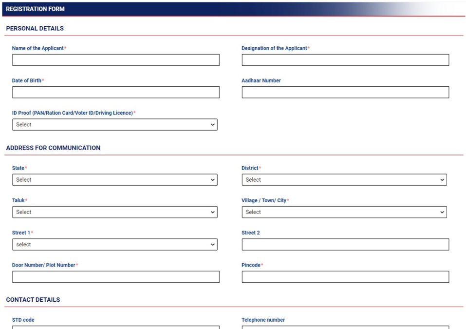 TN Unorganised Workers Online Registration Form