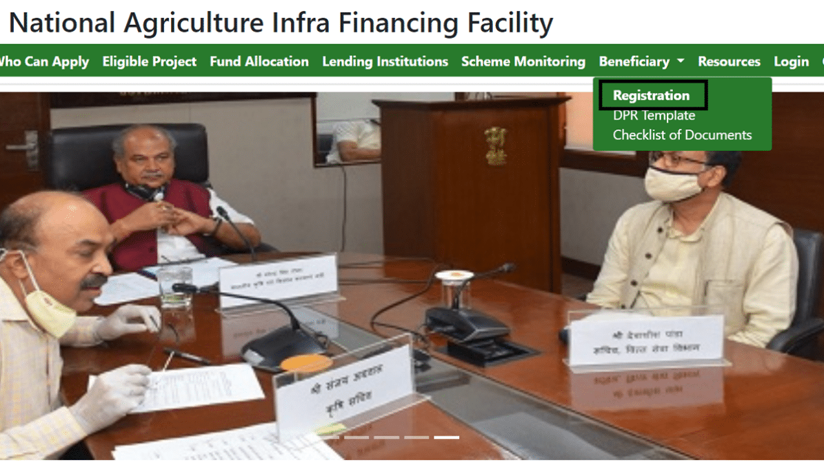 Agriculture Infrastructure Fund Scheme Registration Beneficiary