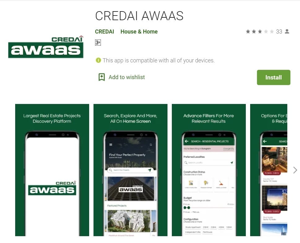 CREDAI Awaas App Download Google Play Store