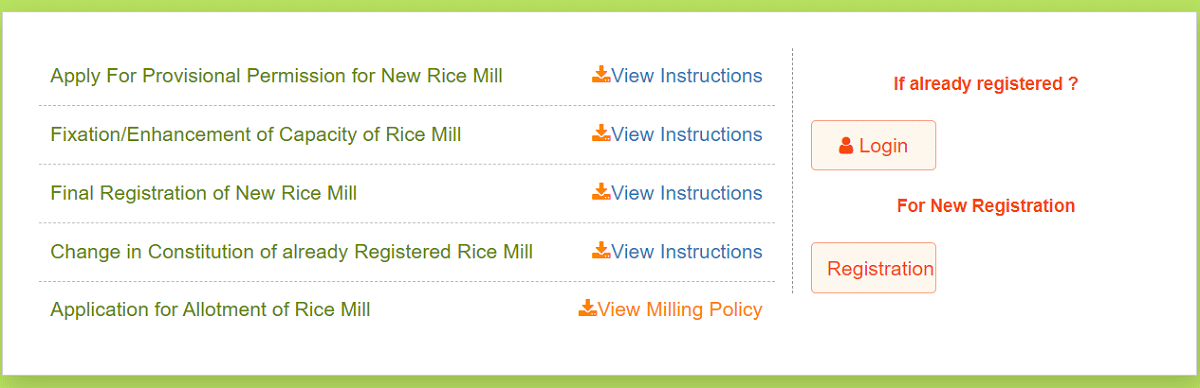 punjab new rice mill registration