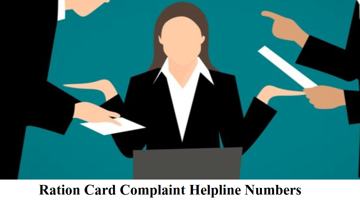 Ration Card Complaint Helpline Numbers