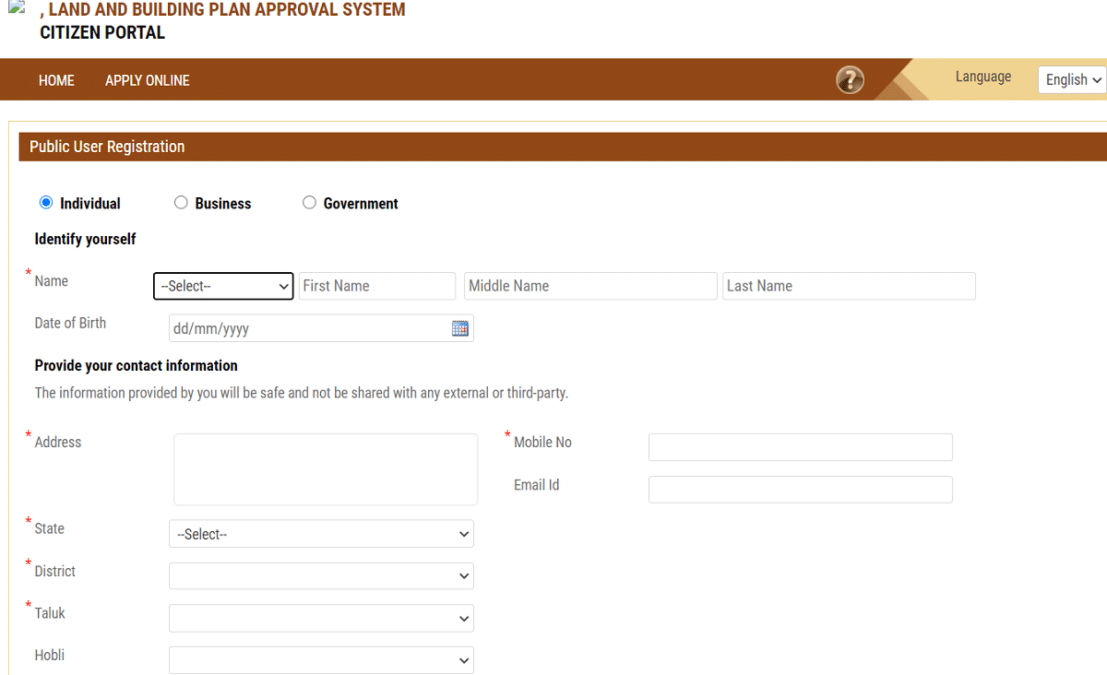 lbpas karnataka online registration form