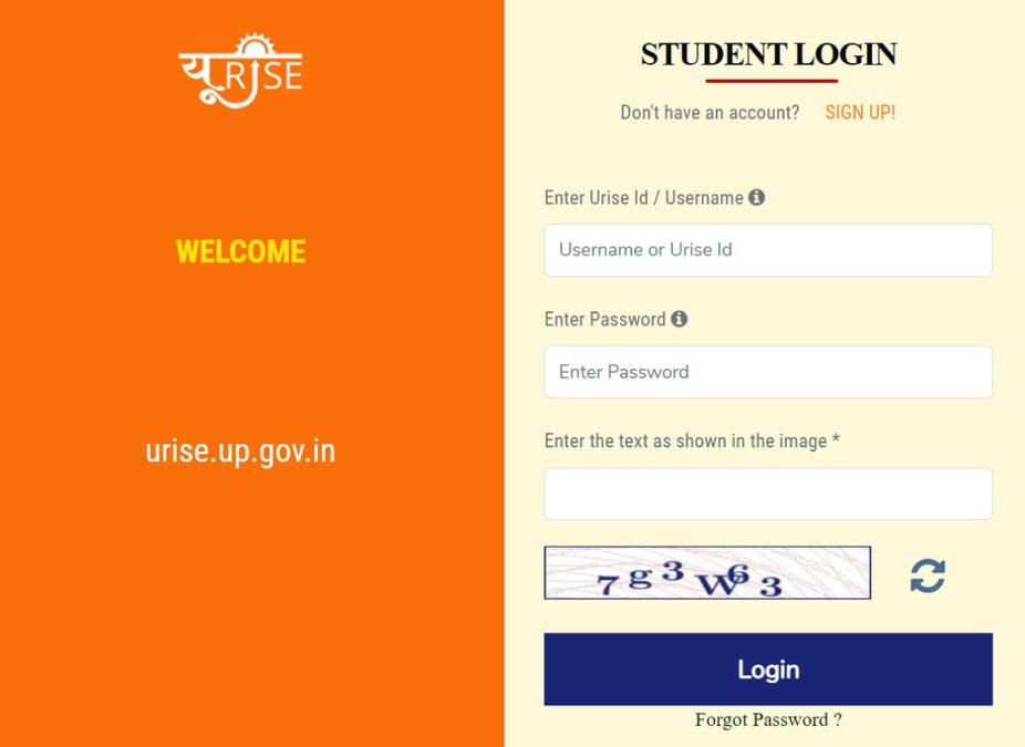 urise up portal student login online