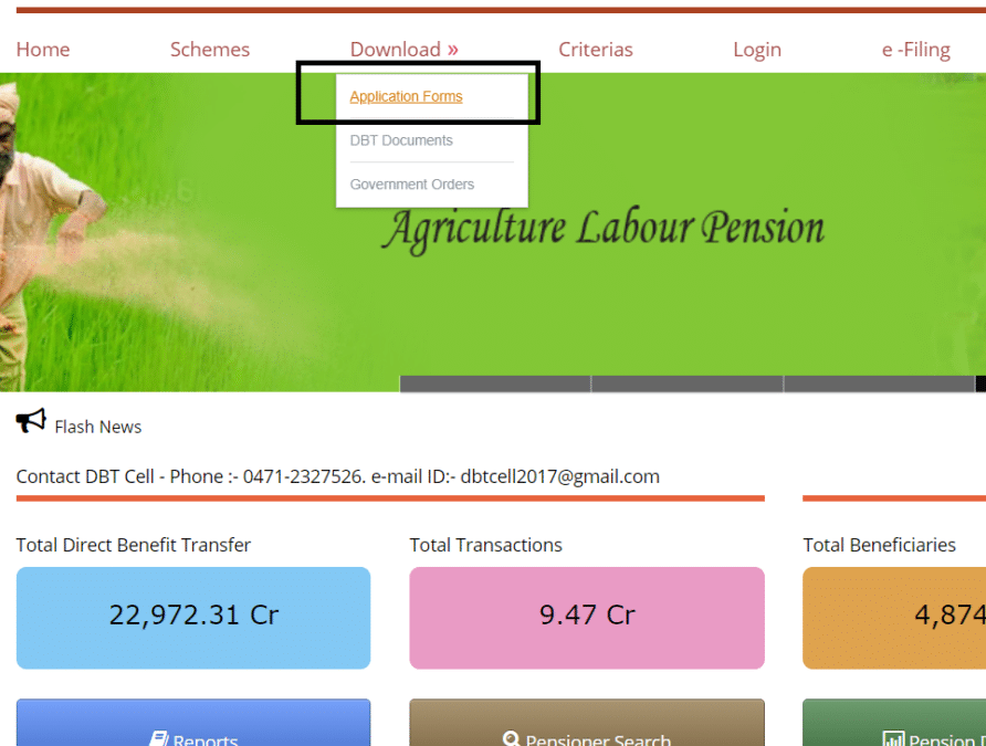 welfare pension lsg kerala download application form