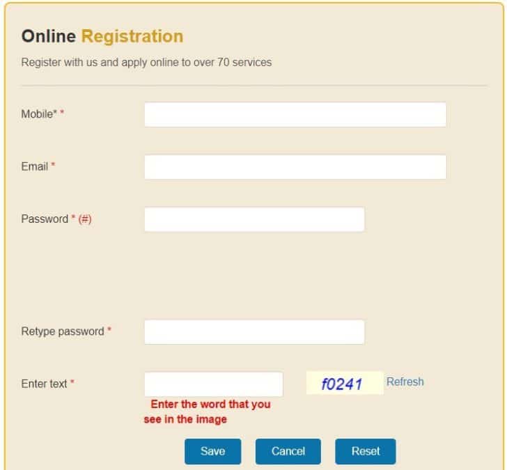 Digital Seva Setu Portal Online Registration