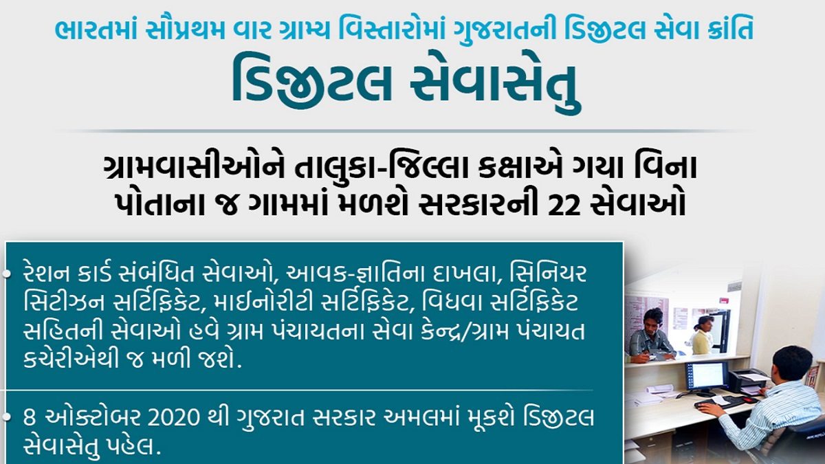 Gujarat Digital Seva Setu Portal Registration / Login / Services List Online at digitalsevasetu.gujarat.gov.in
