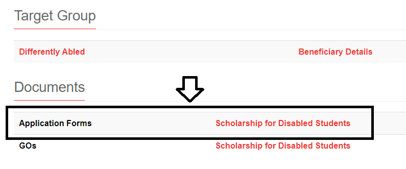 Kerala Scholarship Disabled Students Application Form Link