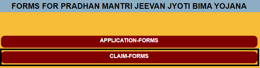 pm jeevan jyoti bima yojana claim forms page