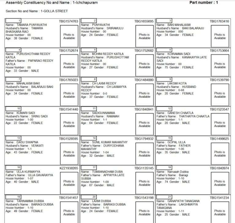 AP CEO Voter List 2024 Name Search Download PDF Electoral Rolls