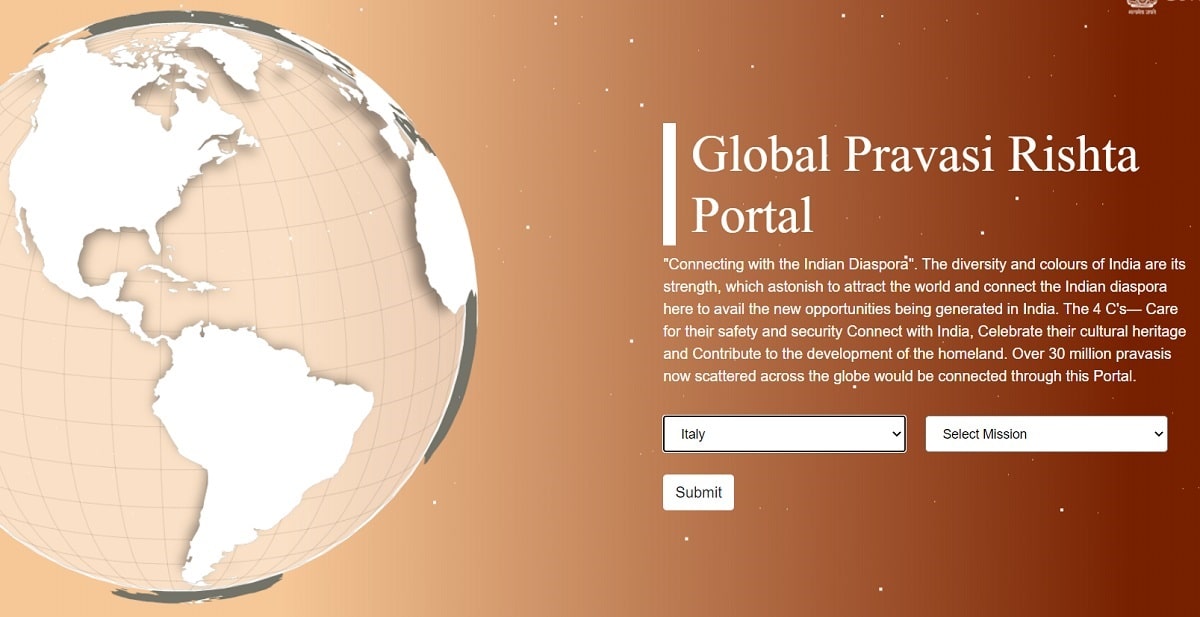 Global Pravasi Rishta Portal Homepage