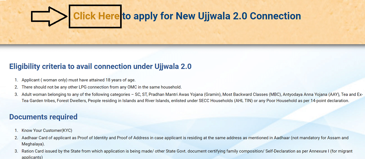 Apply New Ujjwala 2 Connection