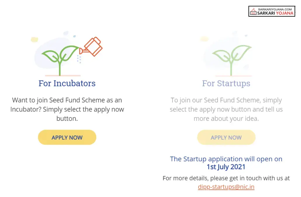 Apply Online Startup India Seed Fund Scheme